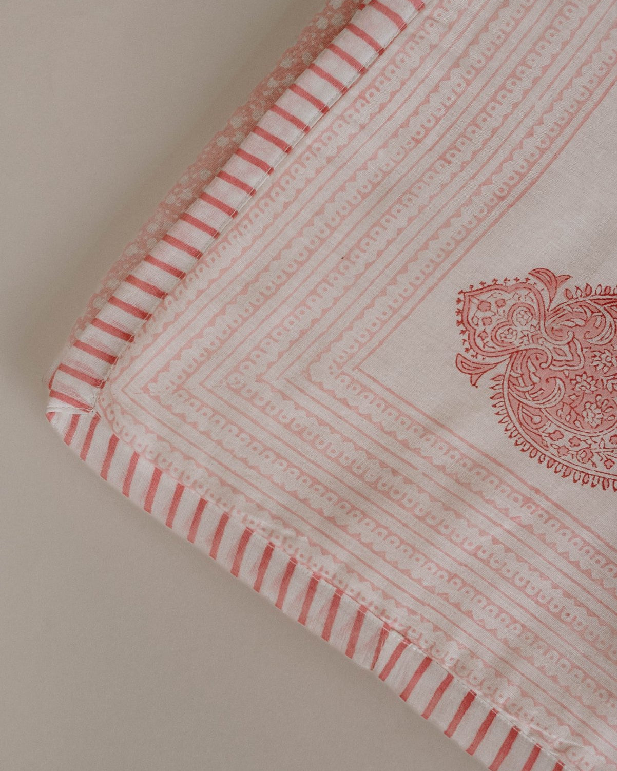 Orchid Block Printed Baby Dohar - Marble Lotus - Orchid Block Printed Baby Dohar