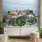 Padma, A Beautiful Lotuses Wallpaper for Walls - Marble Lotus - Padma, A Beautiful Lotuses Wallpaper for Walls