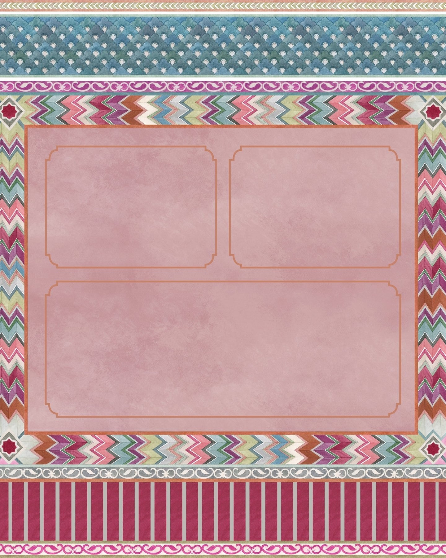 Palace of Illusions - Blush Pink - Marble Lotus - Palace of Illusions - Blush Pink