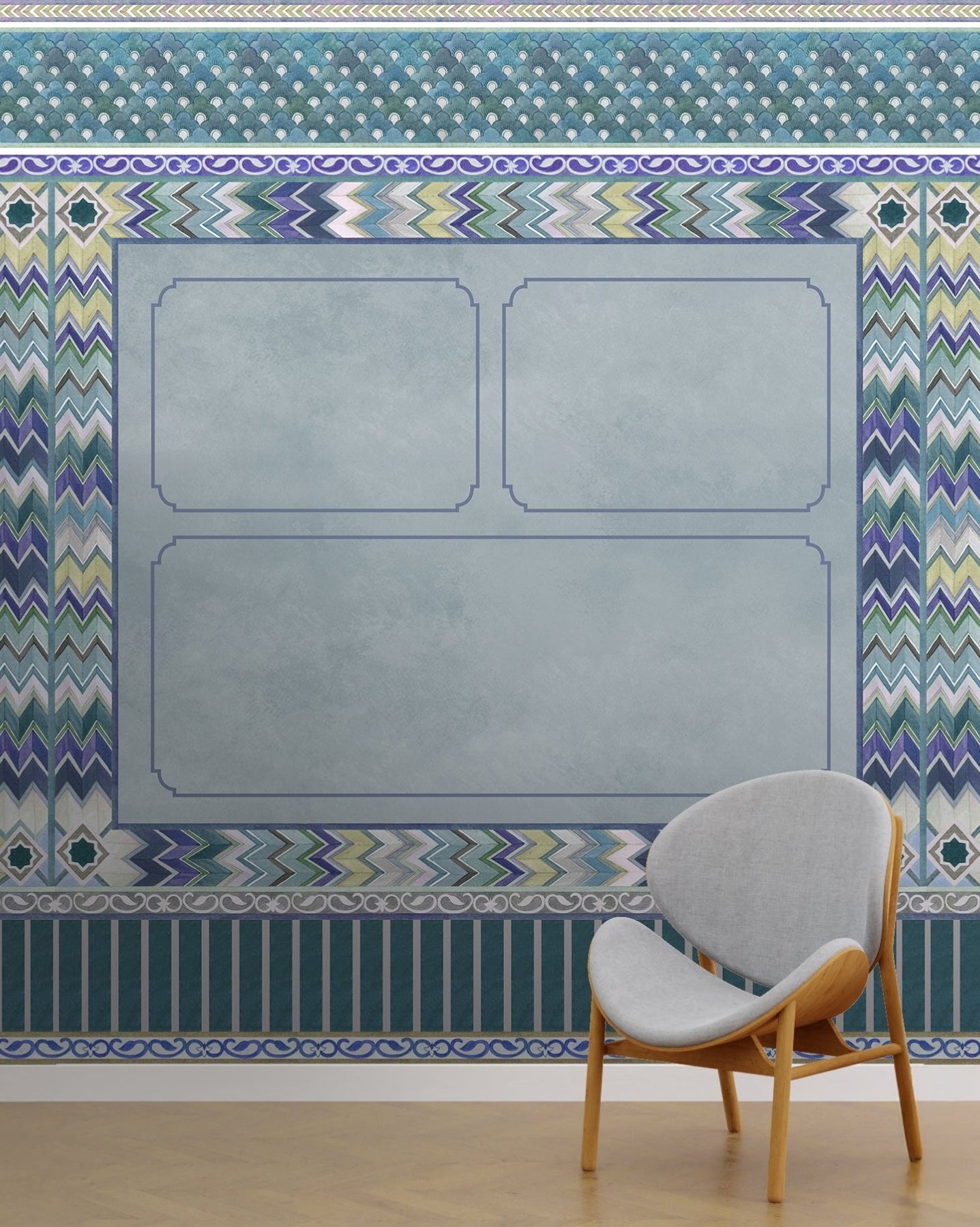 Palace of Illusions - Cobalt Blue - Marble Lotus - Palace of Illusions - Cobalt Blue