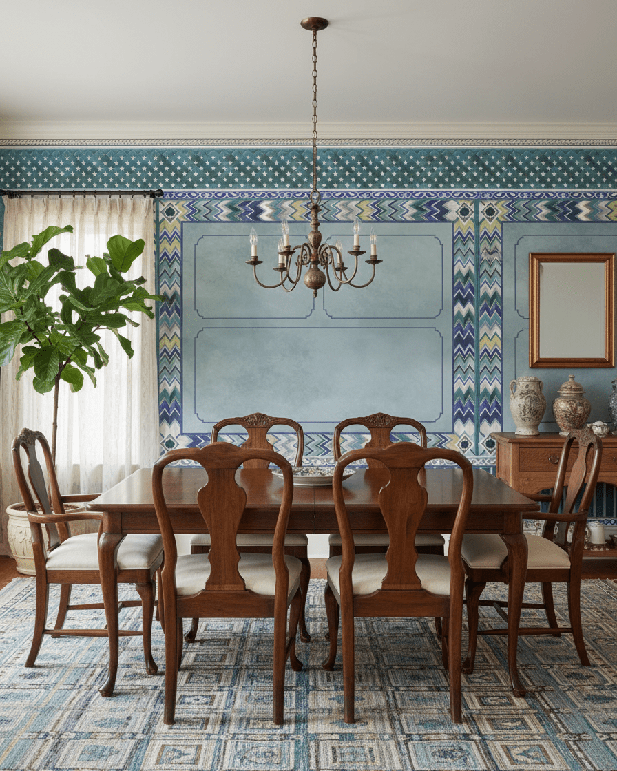 Palace of Illusions - Cobalt Blue - Marble Lotus - Palace of Illusions - Cobalt Blue