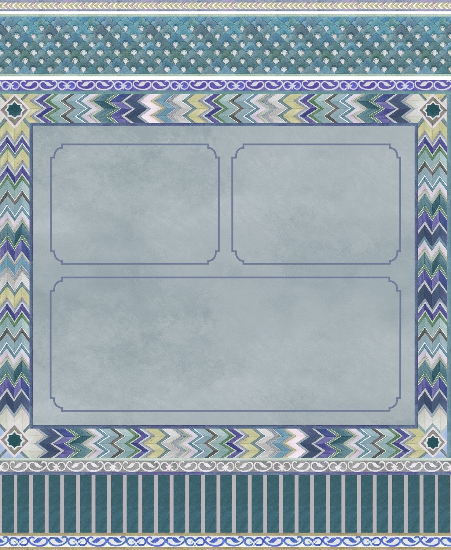 Palace of Illusions - Cobalt Blue - Marble Lotus - Palace of Illusions - Cobalt Blue