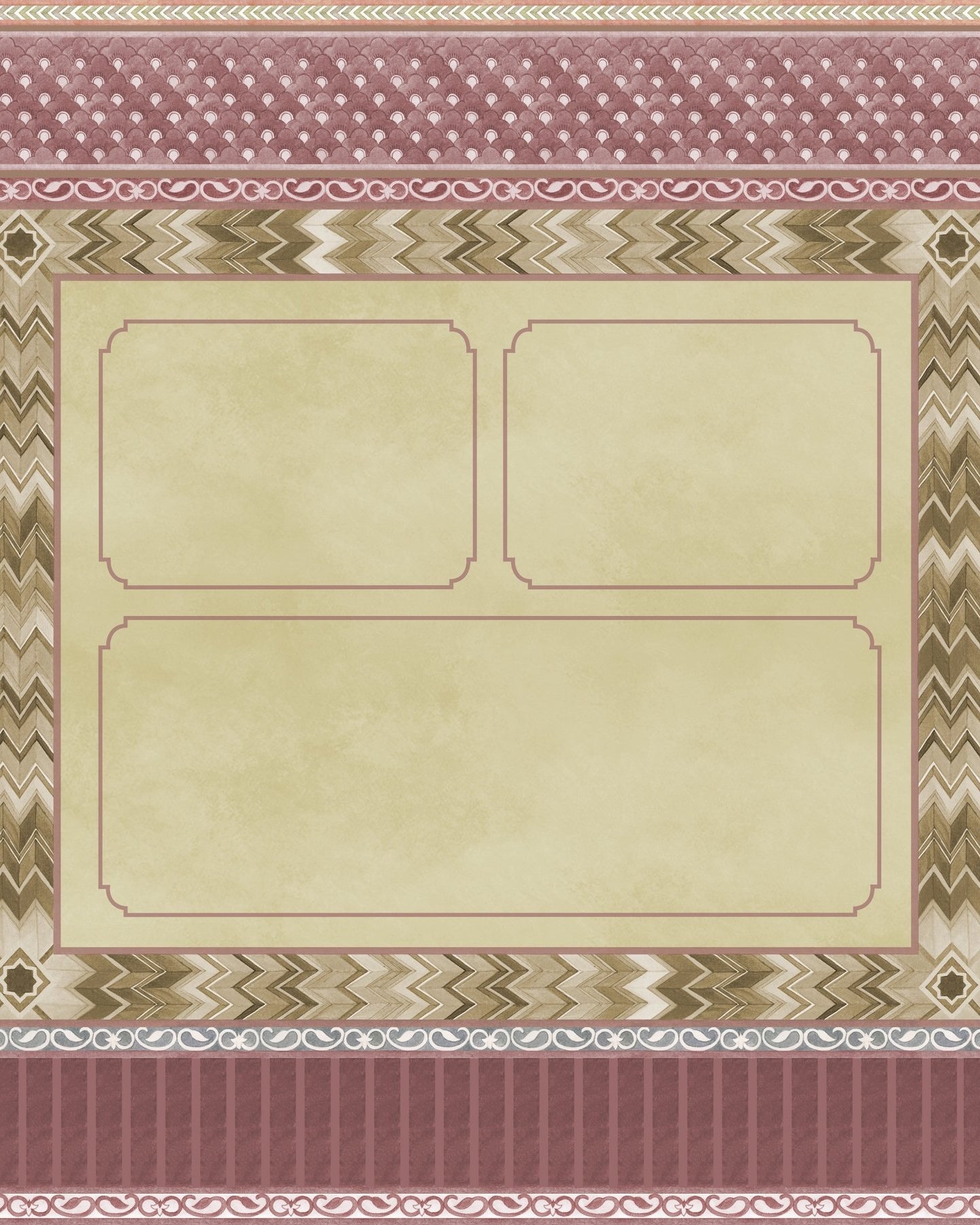 Palace of Illusions - Mustard Yellow - Marble Lotus - Palace of Illusions - Mustard Yellow