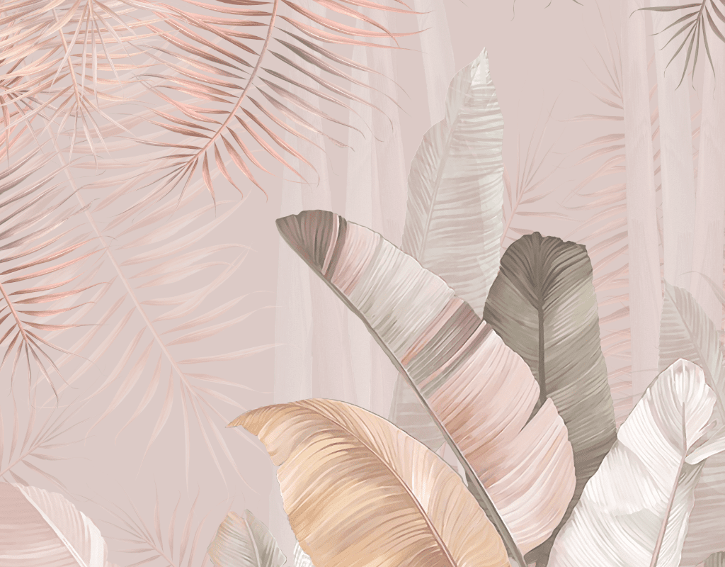 Pallav, A Champagne Pink Colors Tropical Wallpaper - Marble Lotus - Pallav, A Champagne Pink Colors Tropical Wallpaper