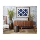 Pebble Side Table - Tall - Marble Lotus - Pebble Side Table Tall