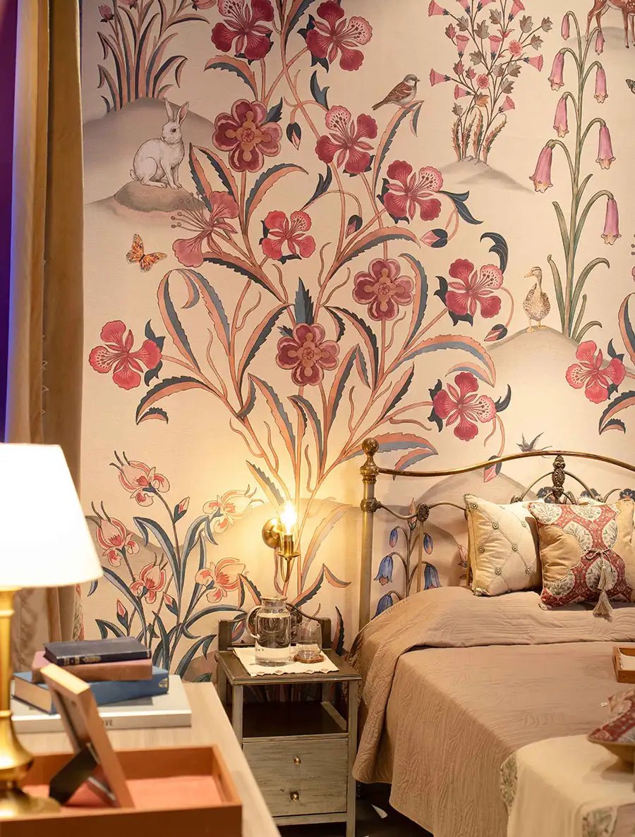 Petals of Persia Customised Wallpaper - Marble Lotus - Petals of Persia Customised Wallpaper