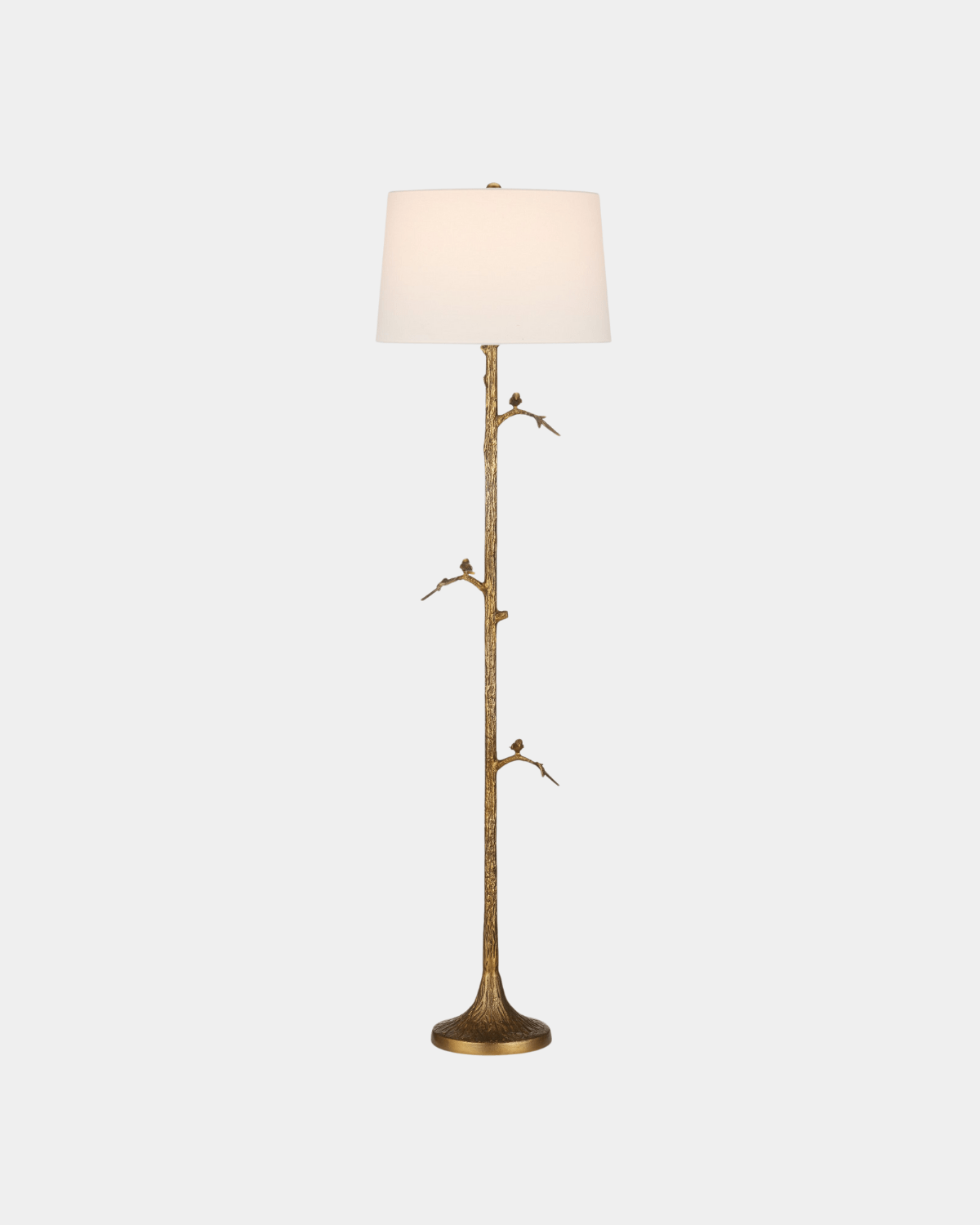 Piaf Brass Floor Lamp - Marble Lotus - Piaf Brass Floor Lamp