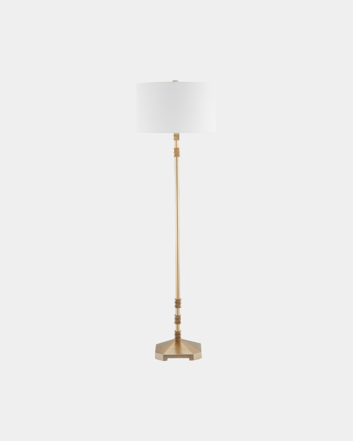 Pilare Gold Floor Lamp - Marble Lotus - Pilare Gold Floor Lamp