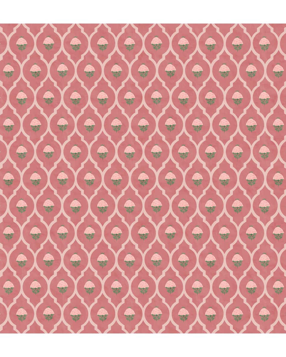 Pink Blossom, Floral Room Wallpaper - Marble Lotus - Pink Blossom, Floral Room Wallpaper