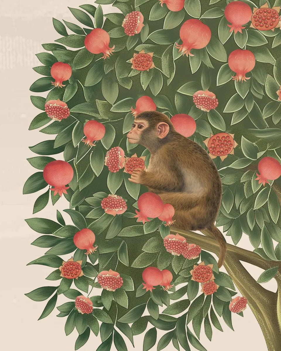 Rajasi Van, Indian Theme Customised Wallpaper for Walls - Marble Lotus - Rajasi Van, Indian Theme Wallpaper Customised