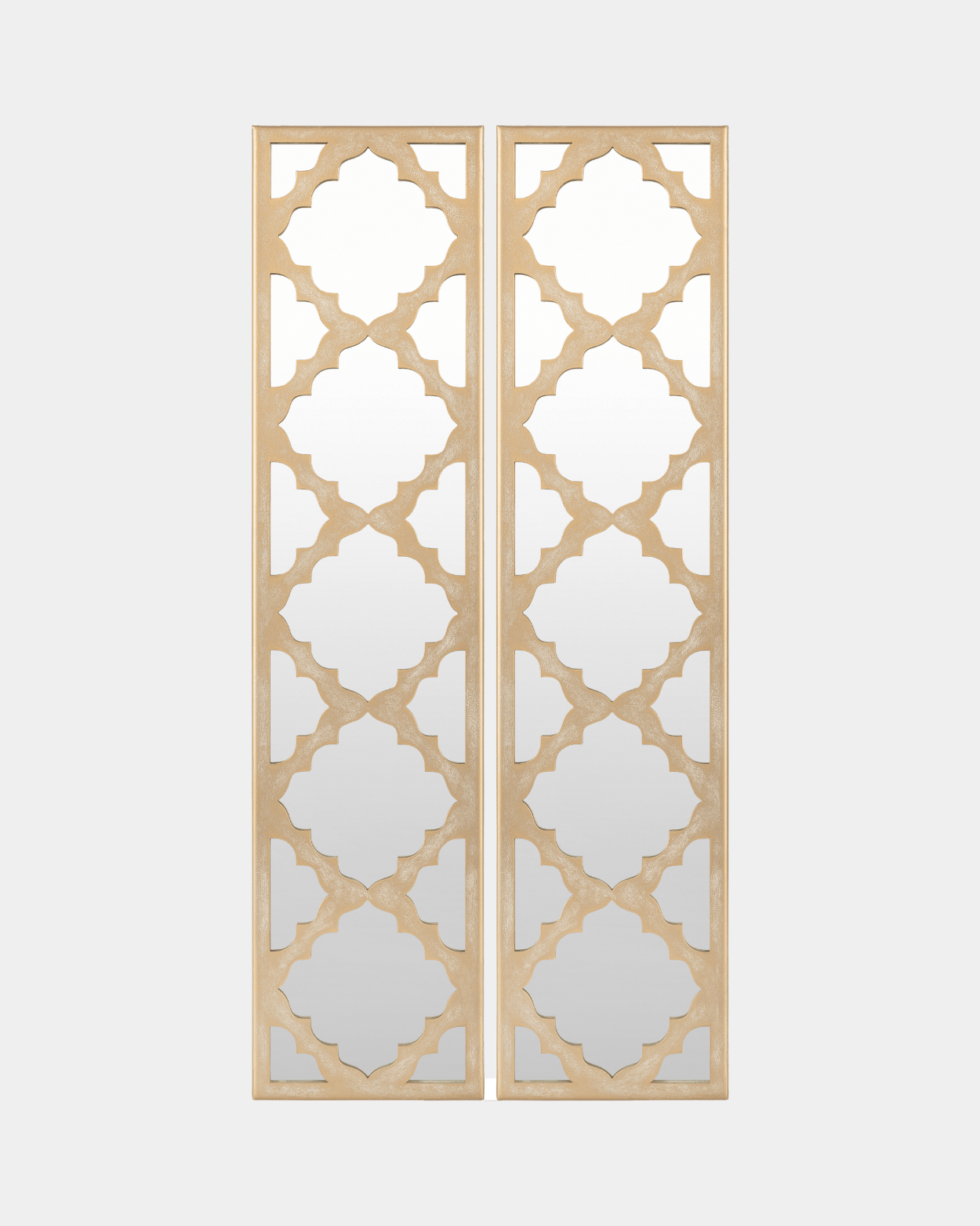 Regal Gold Panel Mirror - Marble Lotus - Regal Gold Panel Mirror