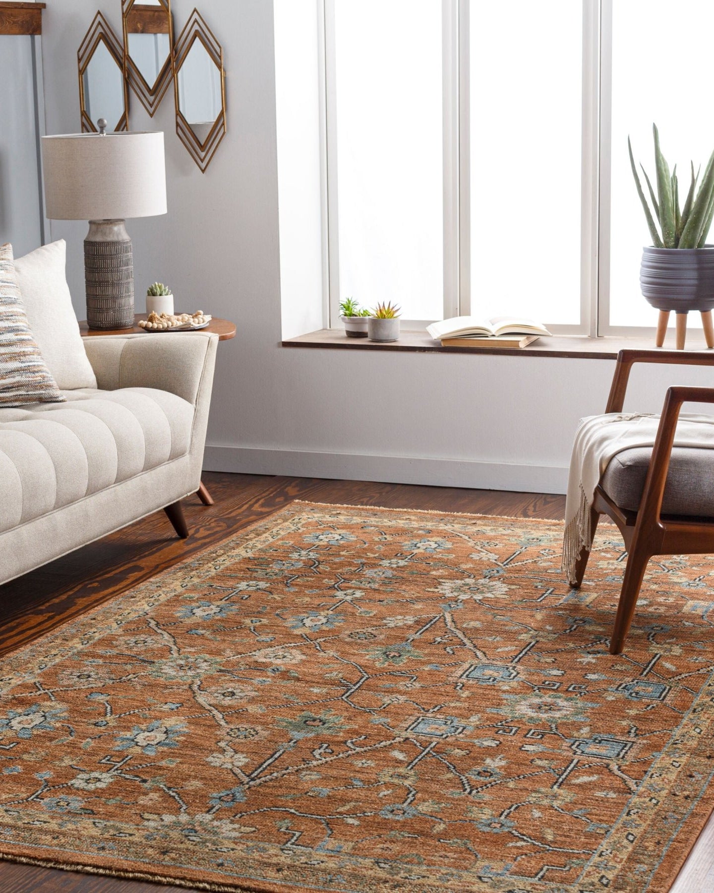 Reign Handmade Rug - Marble Lotus - Reign Handmade Rug