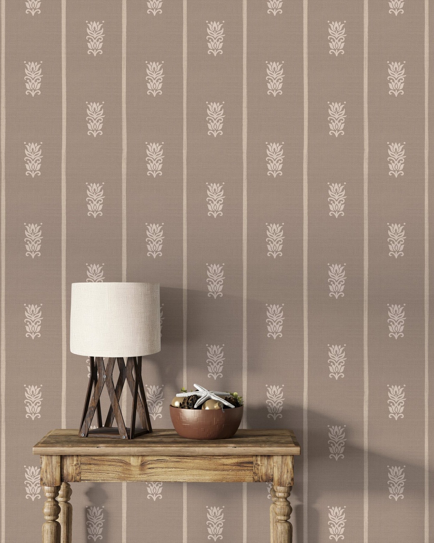 Rekha Bloom - Beige - Marble Lotus - Rekha Bloom - Beige