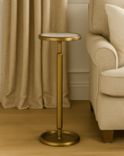 Ringo Drink Table - Brass - Marble Lotus - Ringo Drink Table - Brass