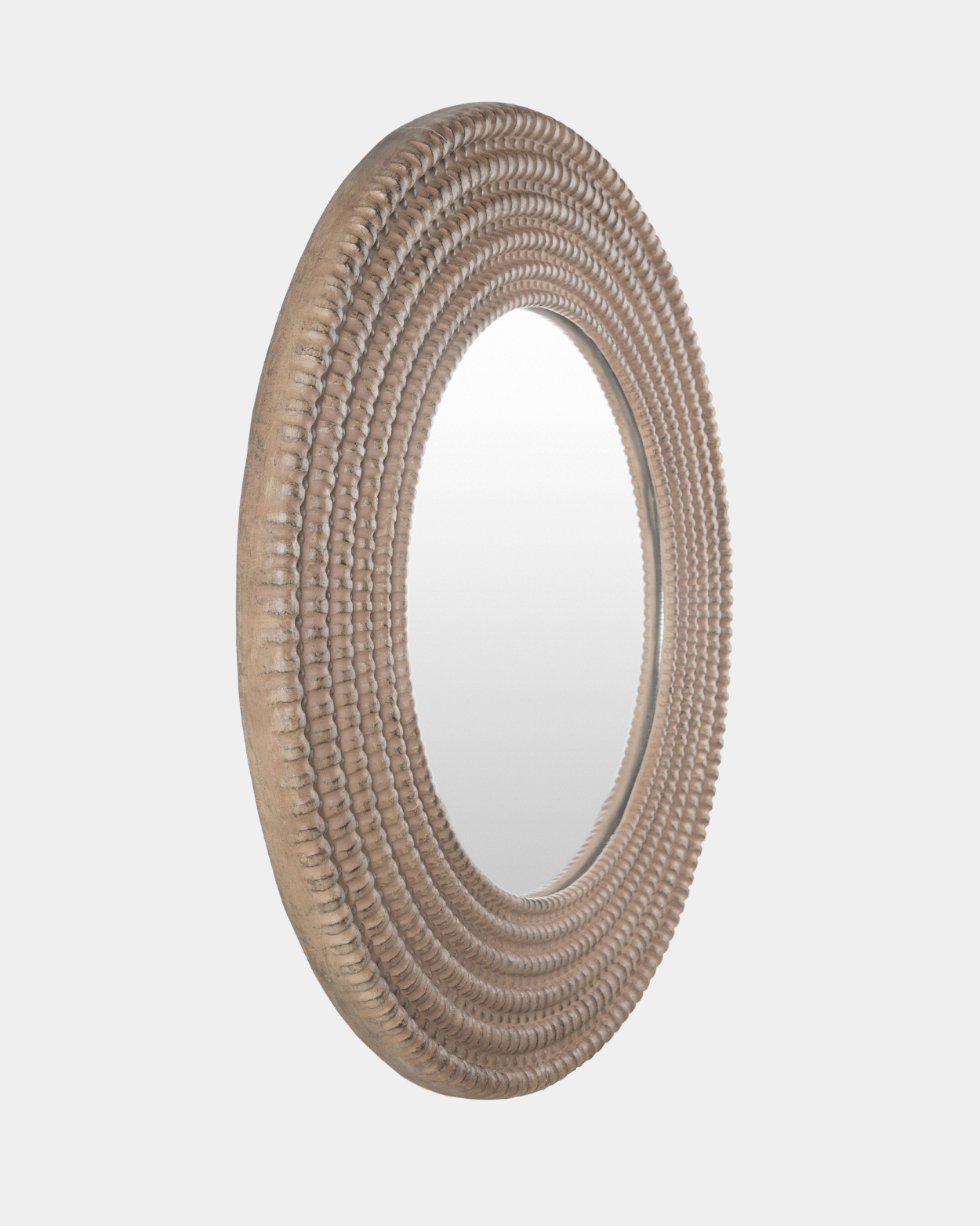 Round Vintage Essence Mirror - Marble Lotus - Round Vintage Essence Mirror