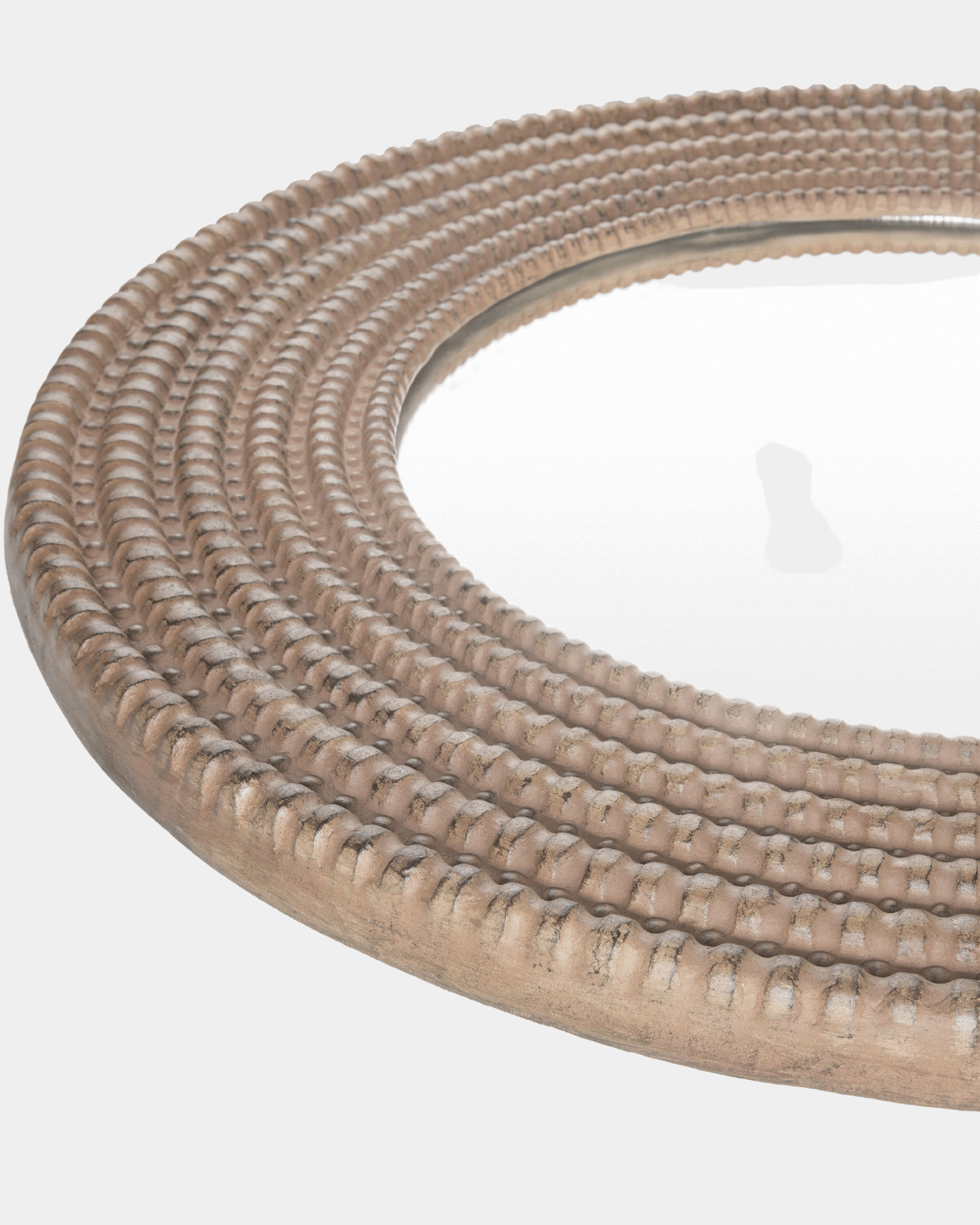 Round Vintage Essence Mirror - Marble Lotus - Round Vintage Essence Mirror