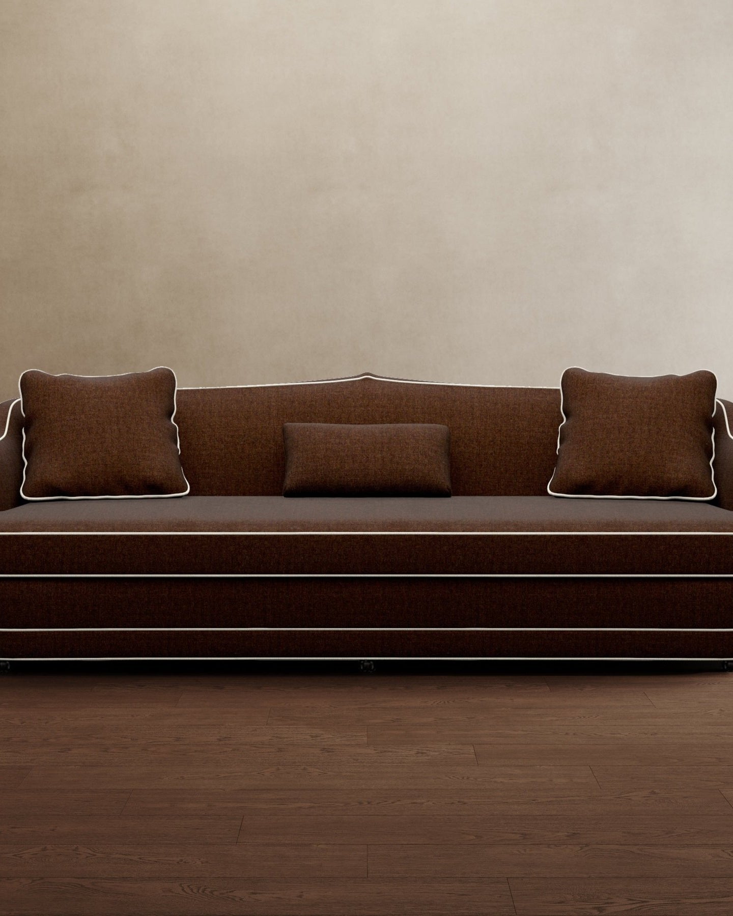 Royal Raj 3 Seater Sofa Dark Brown Velvet - Marble Lotus - Royal Raj 3 Seater Sofa Dark Brown Velvet