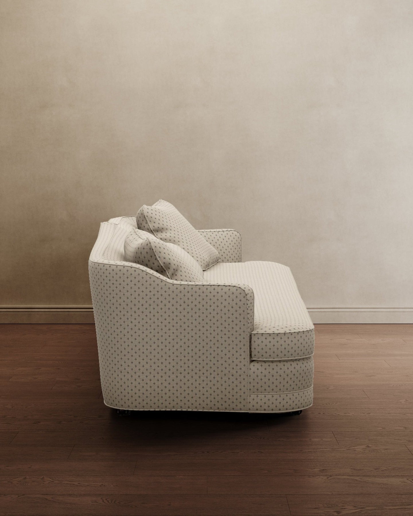 Royal Raj 3 Seater Sofa Dotted Beige - Marble Lotus - Royal Raj 3 Seater Sofa Dotted Beige