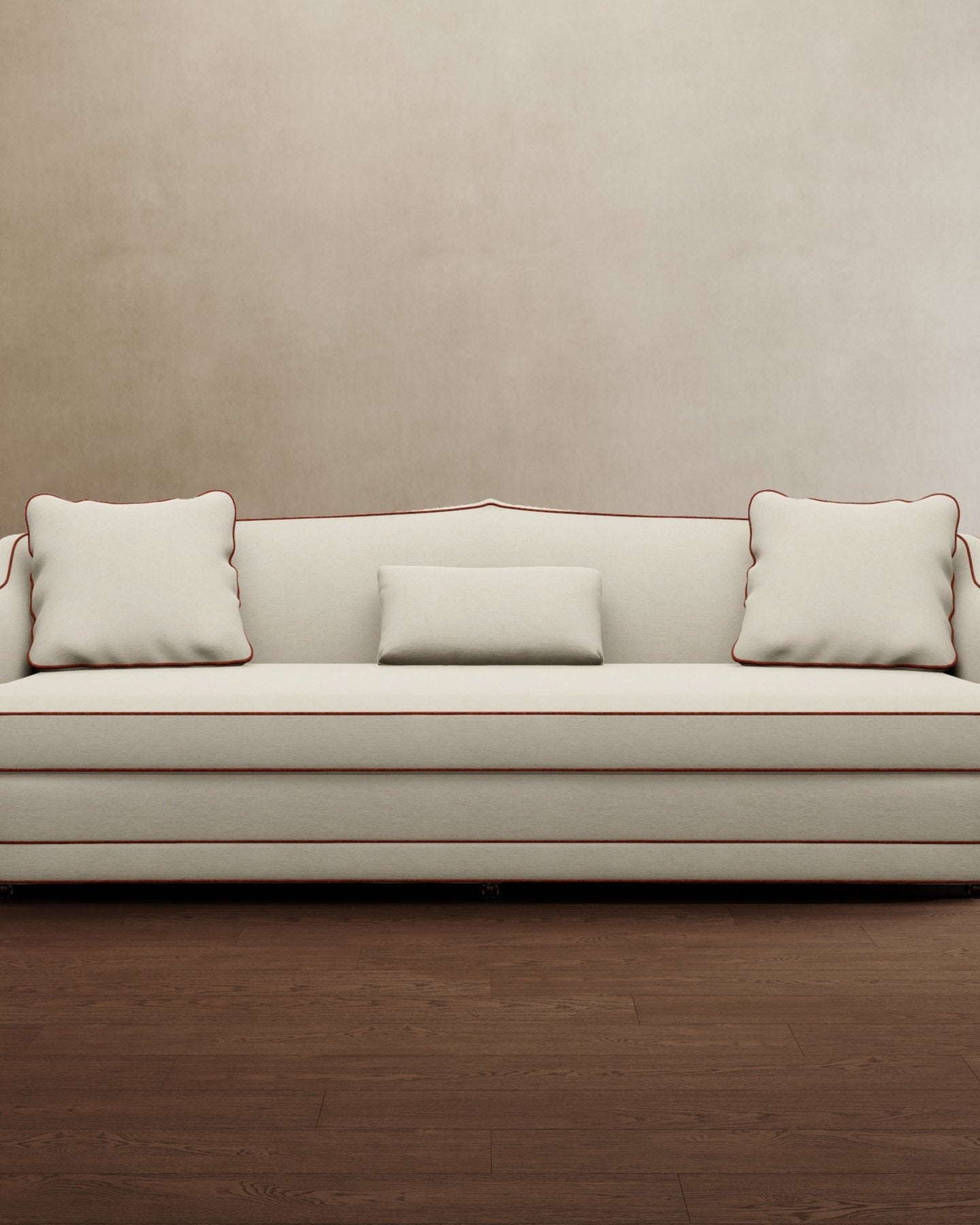 Royal Raj 3 Seater Sofa Off White - Marble Lotus - Royal Raj 3 Seater Sofa Off White