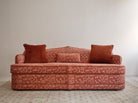 Royal Raj 3 Seater Sofa Patterned Brick Red - Marble Lotus - Royal Raj 3 Seater Sofa Patterned Brick Red
