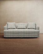 Royal Raj 3 Seater Sofa Powder Blue Paisley - Marble Lotus - Royal Raj 3 Seater Sofa Powder Blue Paisley