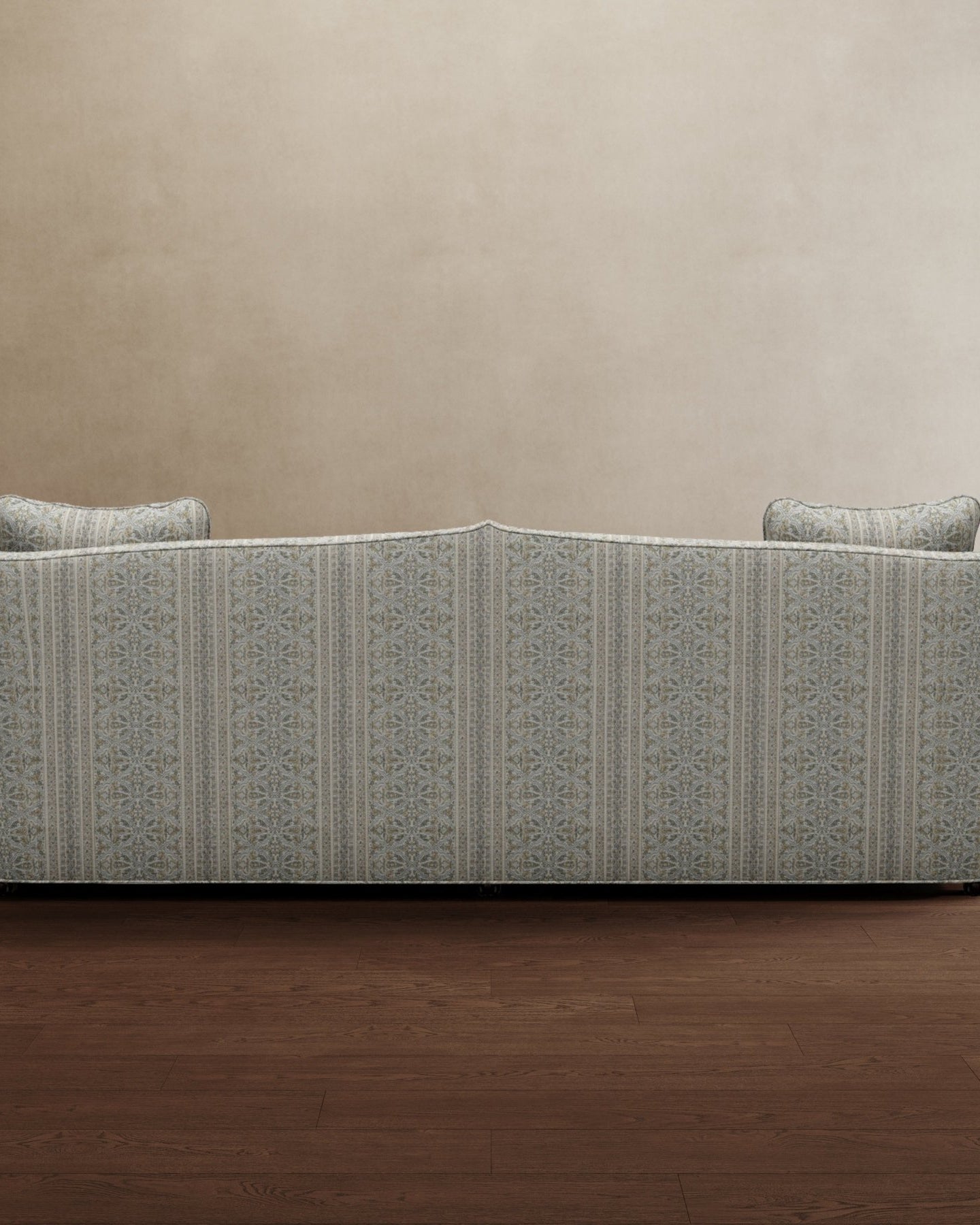 Royal Raj 3 Seater Sofa Powder Blue Paisley - Marble Lotus - Royal Raj 3 Seater Sofa Powder Blue Paisley