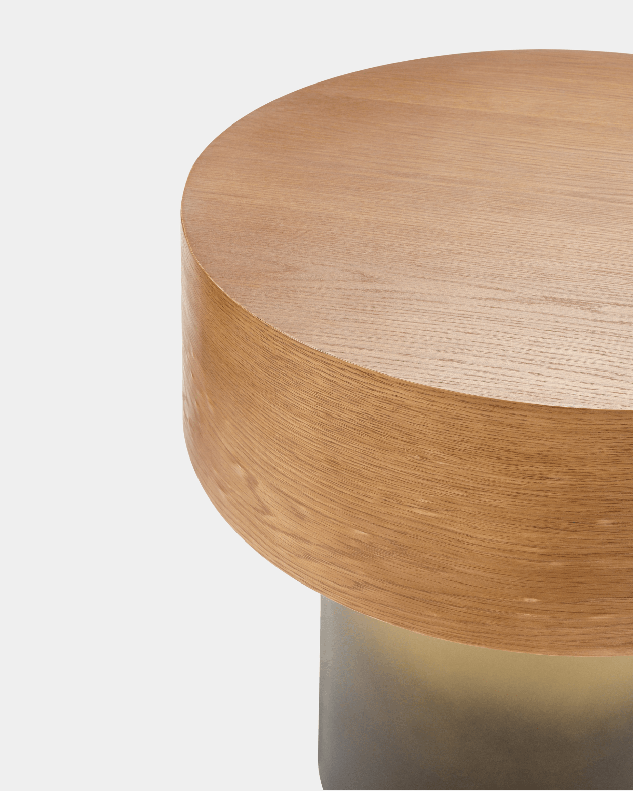 Russula Gold Oak Side Table - Marble Lotus - Russula Gold Oak Side Table