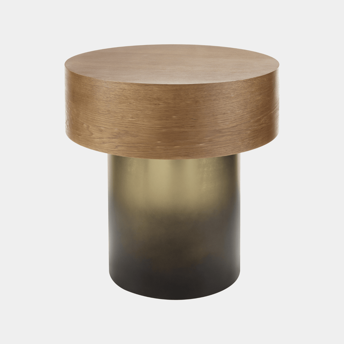 Buy Russula Gold Oak Side Table for Your Living Room | Marble Lotus