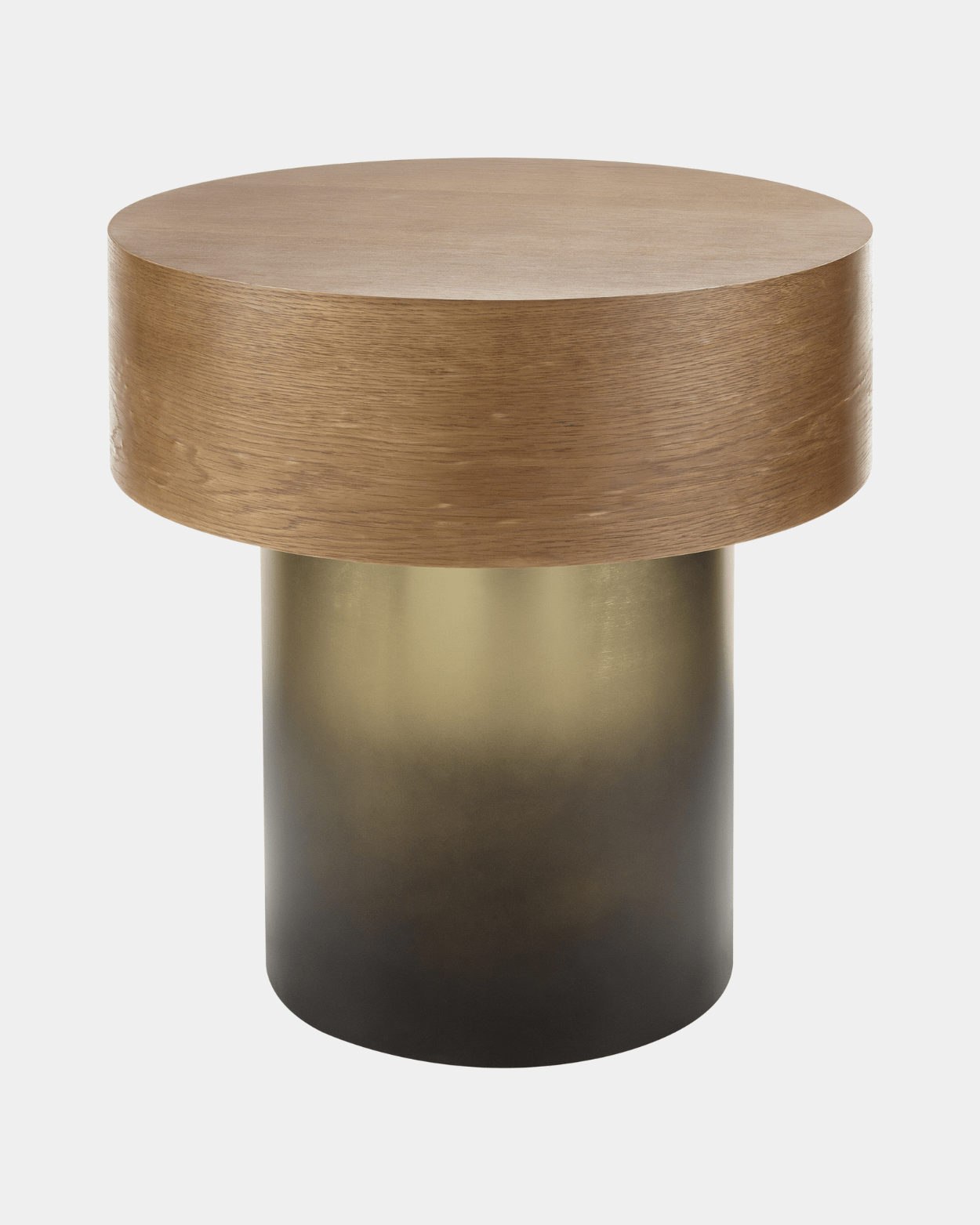 Russula Gold Oak Side Table - Marble Lotus - Russula Gold Oak Side Table