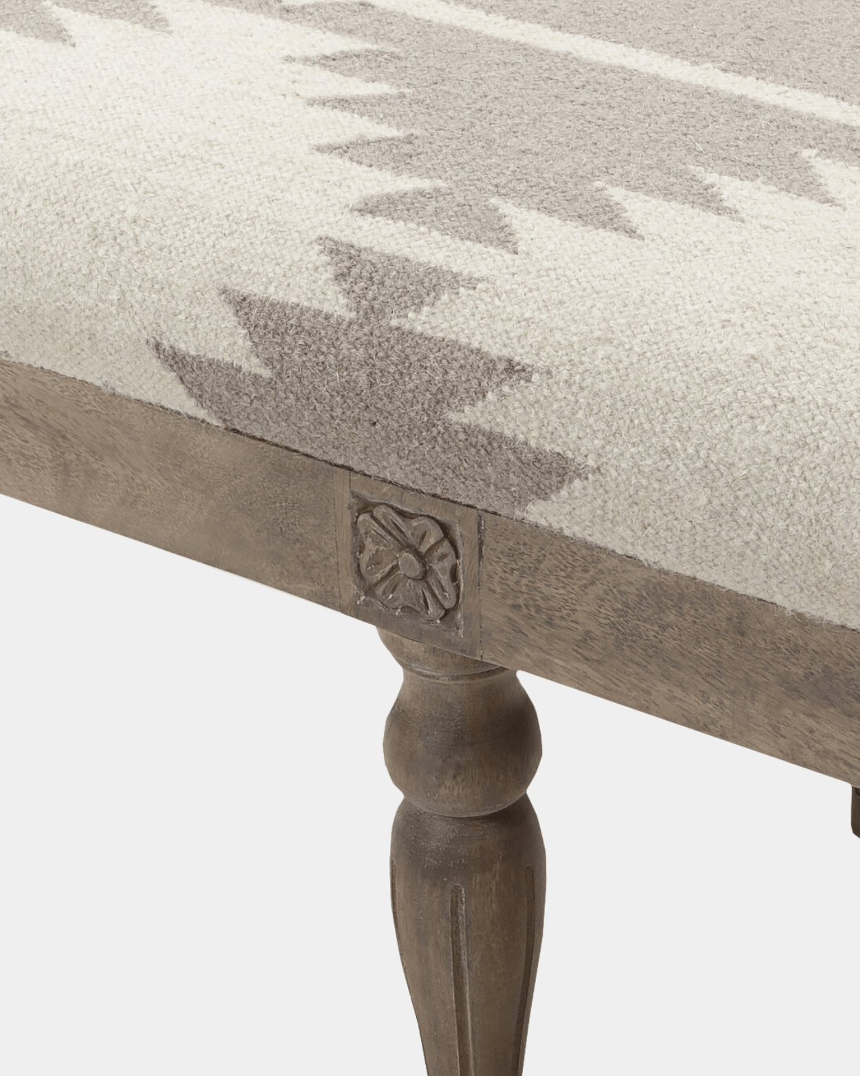 Sable Beige Woven Bench - Marble Lotus - Sable Beige Woven Bench