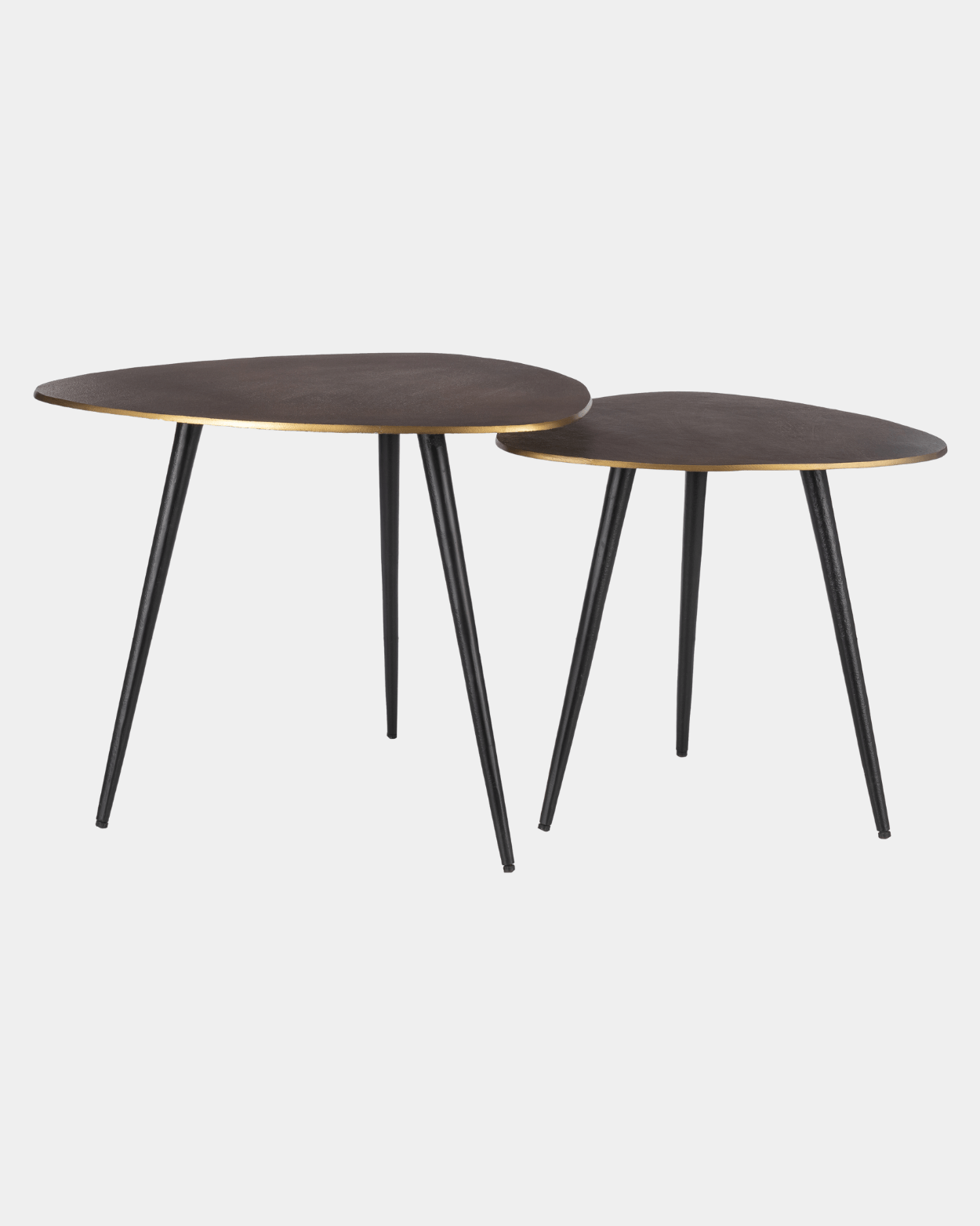 Sauska Modern Gold and Black Table - Marble Lotus - Sauska Modern Gold and Black Table