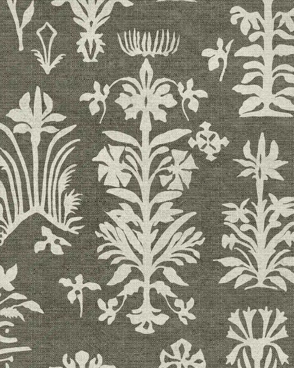 Serene Abstract Mood Dusky Green Color Room Wallcovering - Marble Lotus - Serene Abstract Mood Dusky Green Color Room Wallcovering