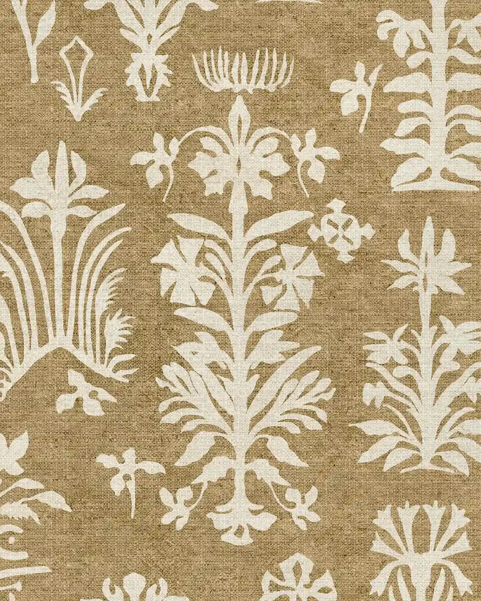 Serene Abstract Mood Mustard Color Room Wallcovering - Marble Lotus - Serene Abstract Mood Mustard Color Room Wallcovering