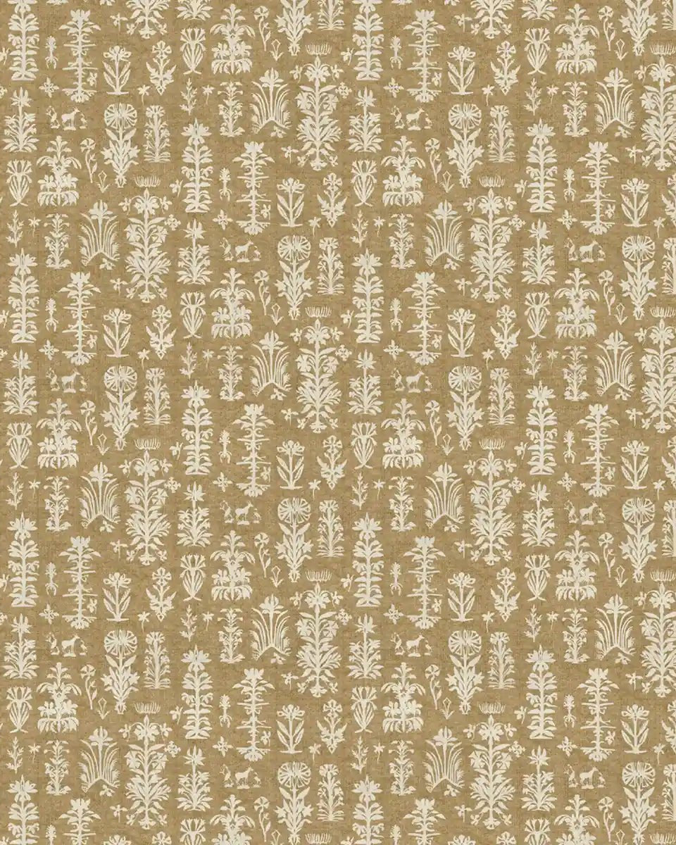 Serene Abstract Mood Mustard Color Room Wallcovering - Marble Lotus - Serene Abstract Mood Mustard Color Room Wallcovering