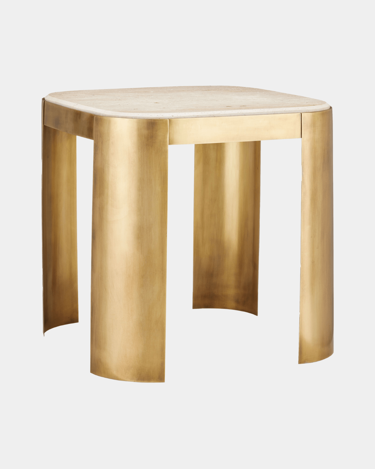 Sev Travertine Accent Table - Marble Lotus - Sev Travertine Accent Table