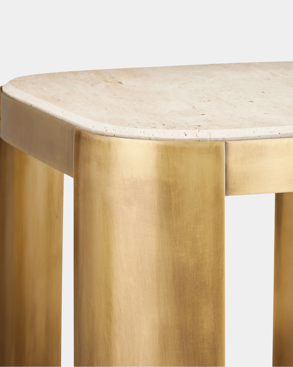 Sev Travertine Accent Table - Marble Lotus - Sev Travertine Accent Table