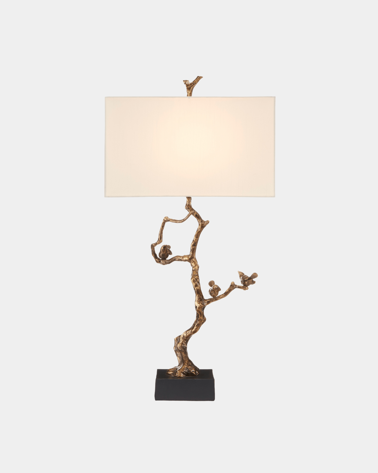 Shadows Brass Table Lamp - Marble Lotus - Shadows Brass Marble Lamp