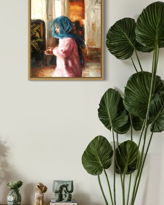 Simran (Limited Edition Print of 50) - Marble Lotus - Simran Decorative Piece