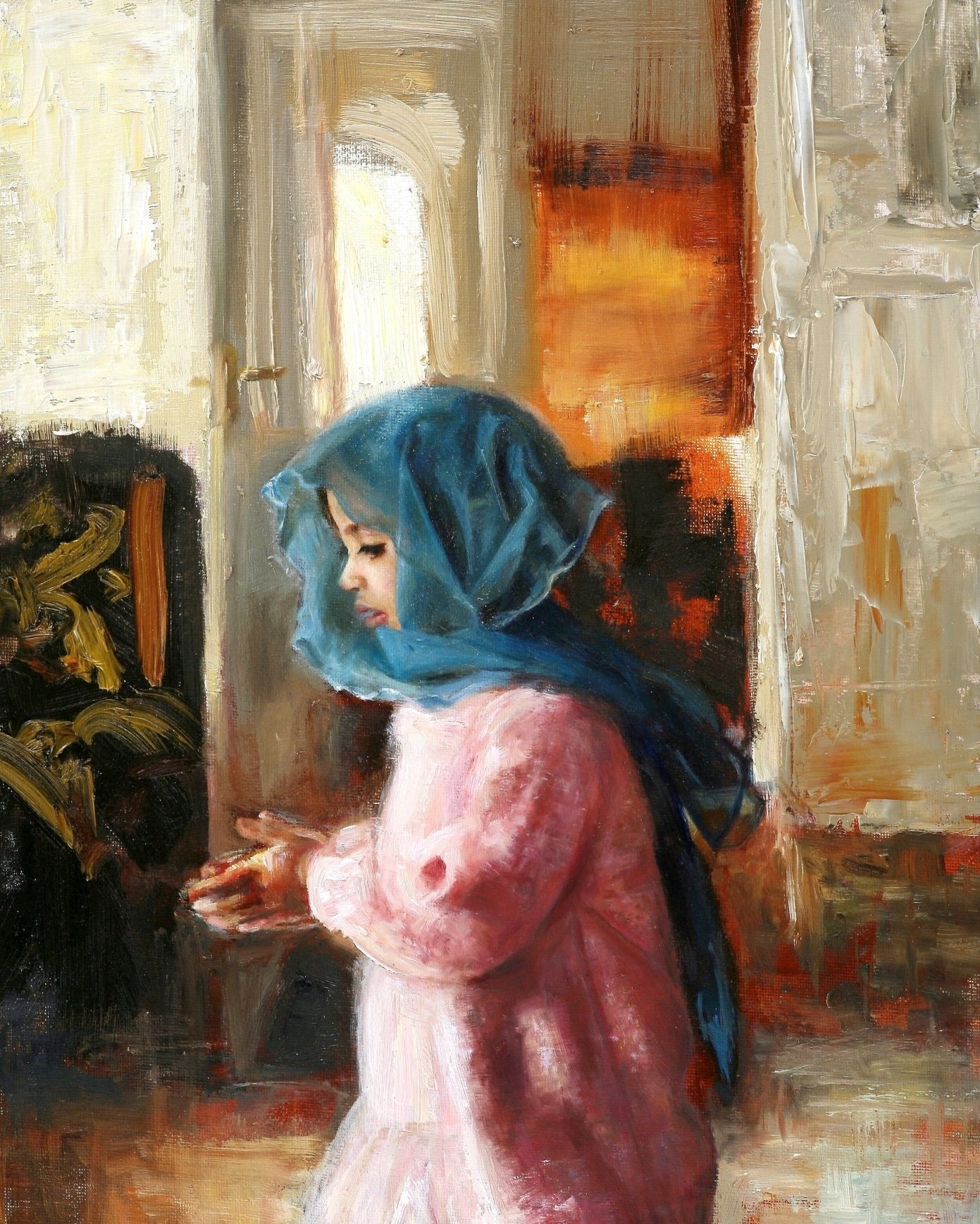 Simran (Limited Edition Print of 50) - Marble Lotus - Simran Decorative Piece