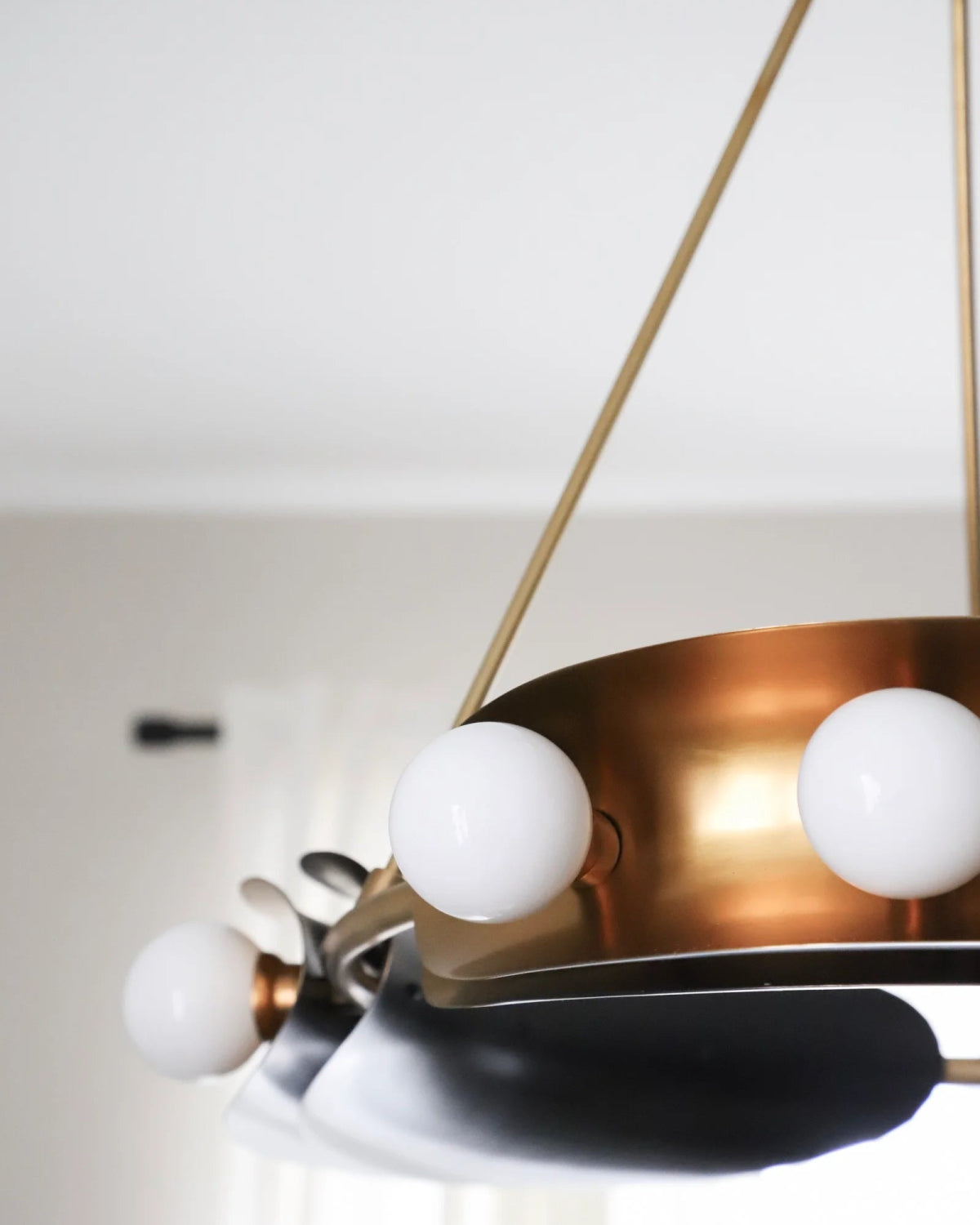 Small Hopper Chandelier - Marble Lotus - Small Hopper Chandelier