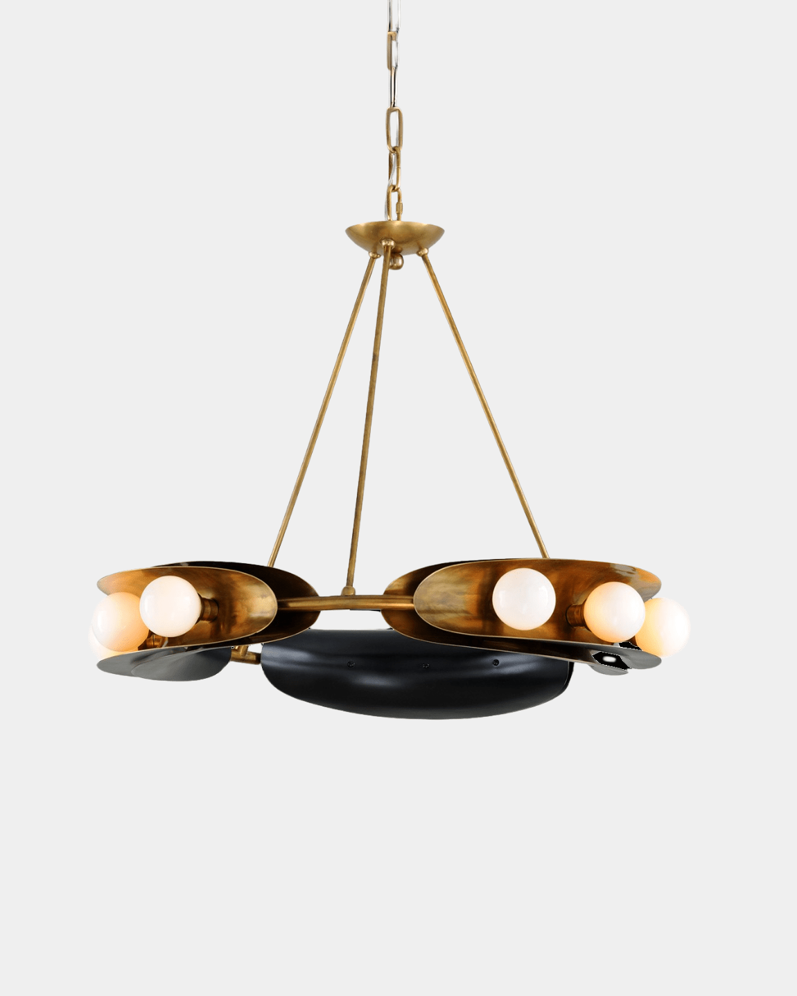 Small Hopper Chandelier - Marble Lotus - Small Hopper Chandelier