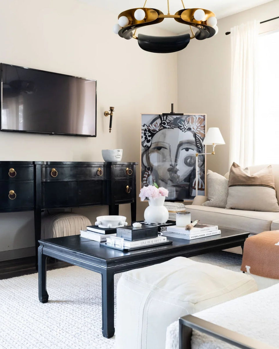 Small Hopper Chandelier - Marble Lotus - Small Hopper Chandelier