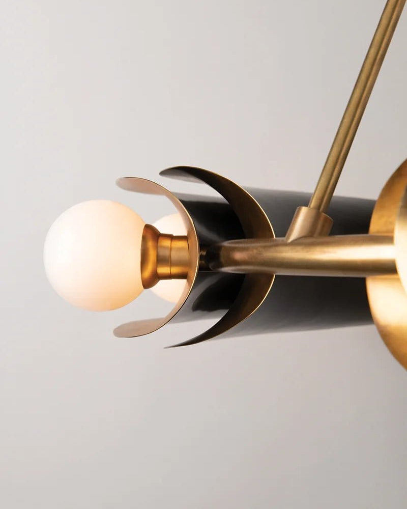 Small Hopper Chandelier - Marble Lotus - Small Hopper Chandelier