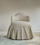 Sona Princess Vanity Stool Dotted Beige - Marble Lotus - Sona Princess Vanity Stool Dotted Beige