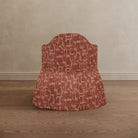Sona Princess Vanity Stool Patterned Brick Red - Marble Lotus - Sona Princess Vanity Stool Patterned Brick Red