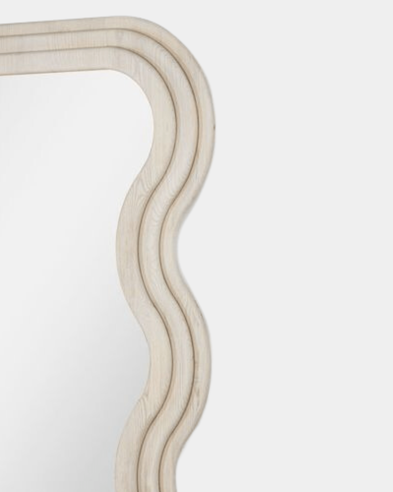 Swirl Floor Mirror - Marble Lotus - Swirl Floor Mirror