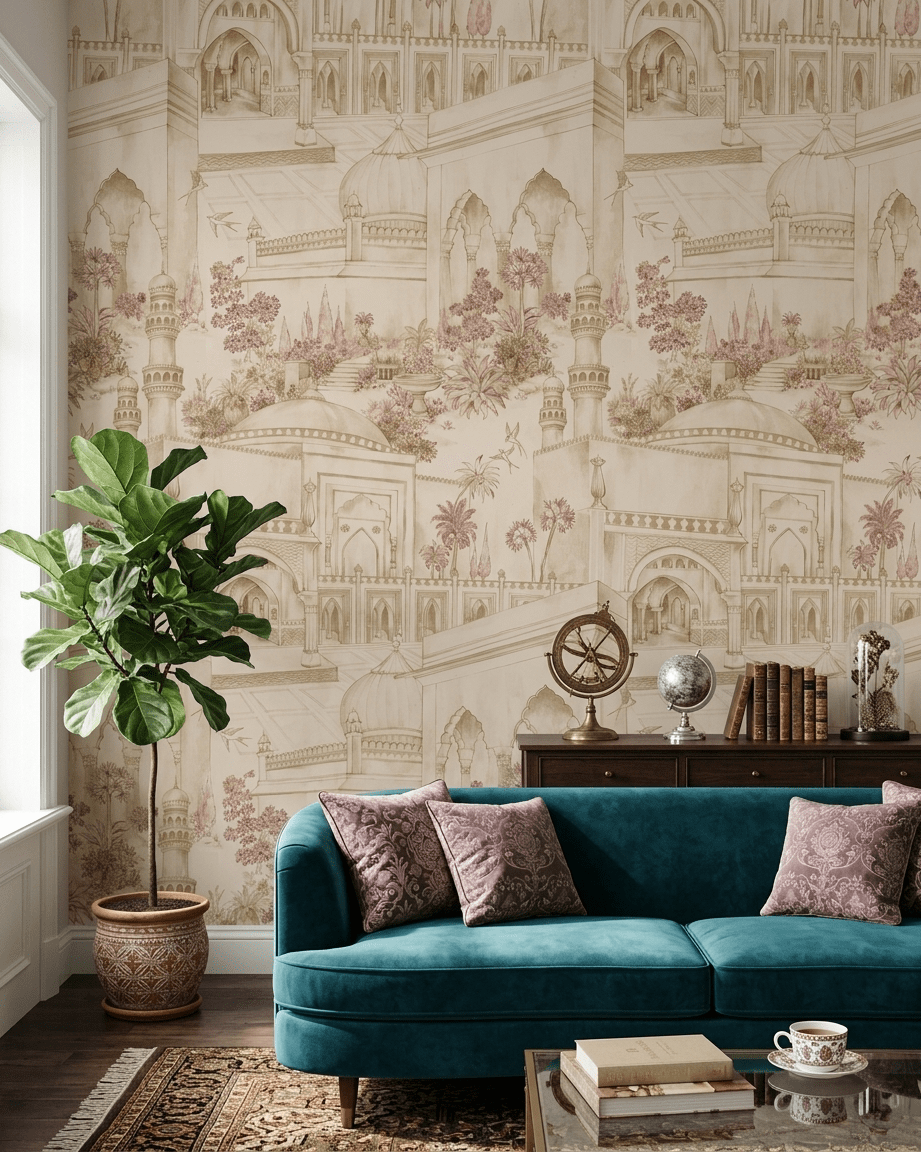 Taj Gardens – Beige - Marble Lotus - Taj Gardens – Beige