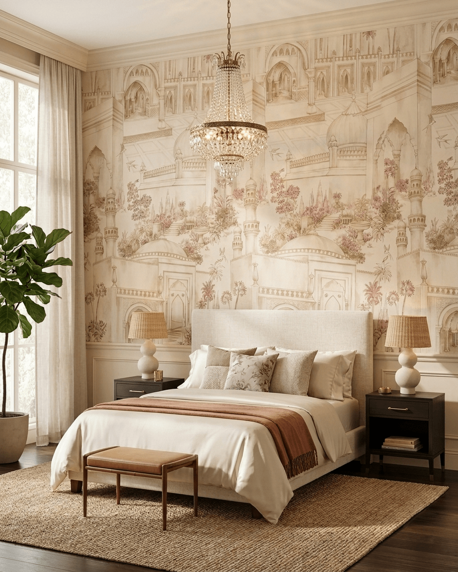 Taj Gardens – Beige - Marble Lotus - Taj Gardens – Beige