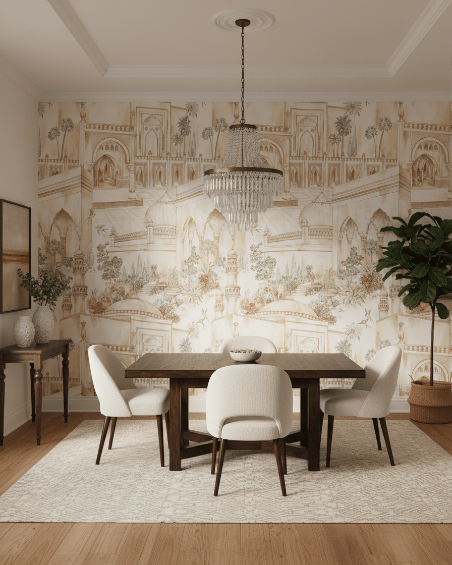 Taj Gardens - Terracotta - Marble Lotus - Taj Gardens - Terracotta