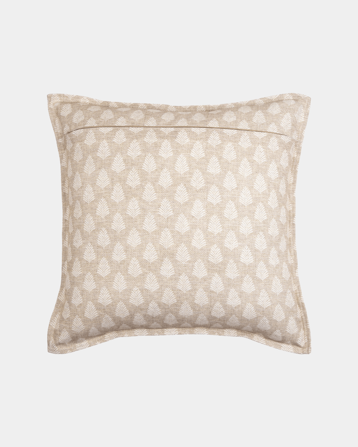 Tan Traditional Polyester Blend Pillow - Marble Lotus - Tan Traditional Polyester Blend Pillow